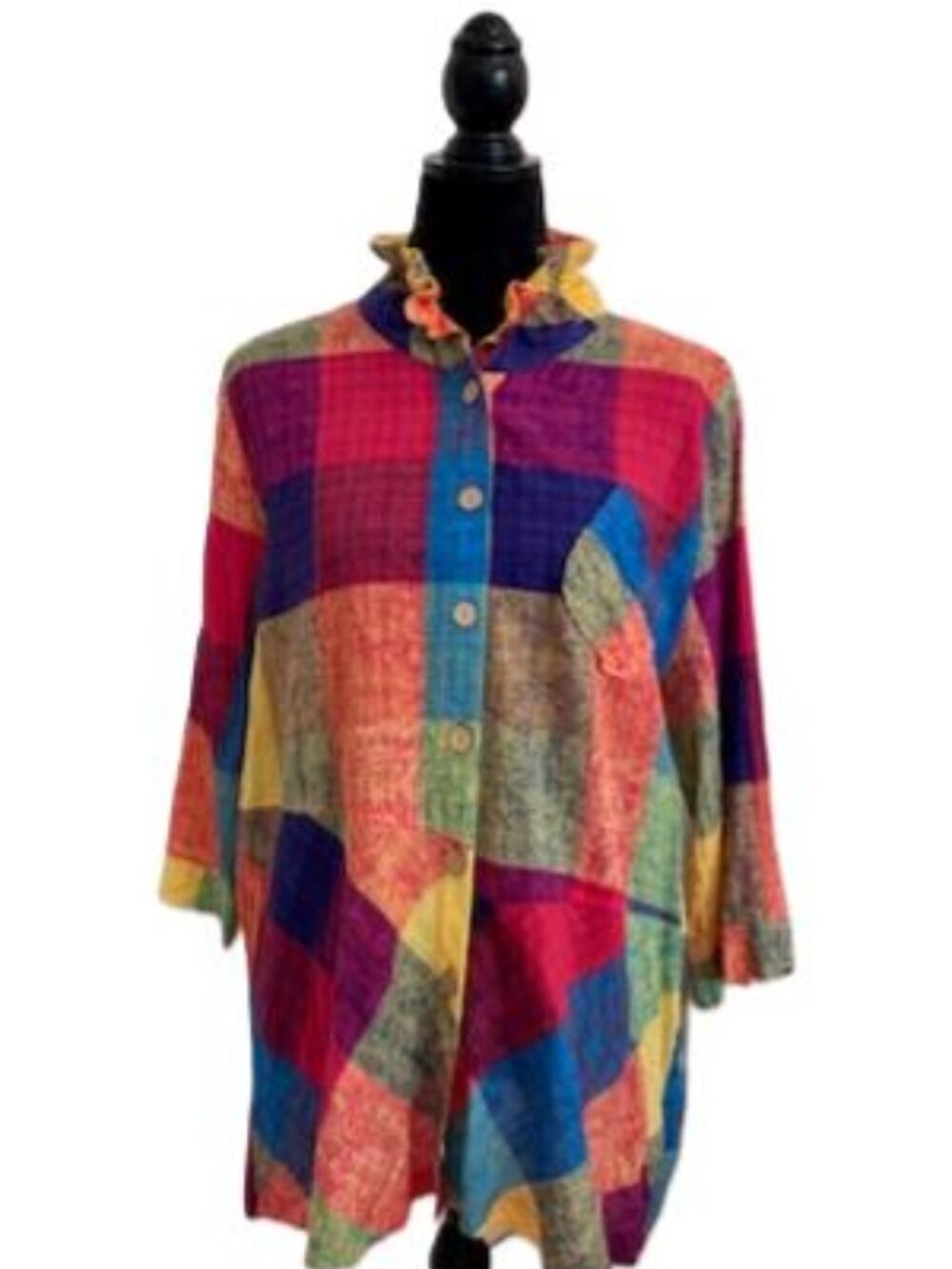 Terra Women's slightly crinkled cotton shirt